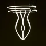 Zoë Buckman, Neon Chastity, 2015, neon tube, wire
