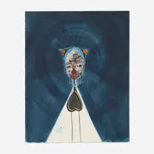 Untitled by Gert & Uwe Tobias, 2006, mixed media on paper, sold Aug 2024