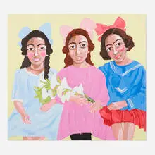 Stella Vine, Christina, Isabel, & Frida, 2005, acrylic on canvas