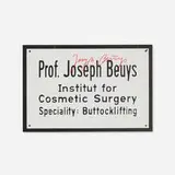 Joseph Beuys, Buttocklifting exhibition invitation, 1975, offset lithograph