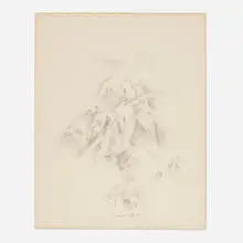 Stanton Macdonald-Wright, Untitled (Landscape), 1952, graphite on paper