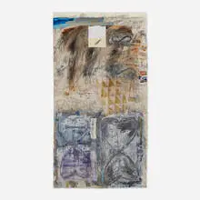 Hoon Kwak, Fall, 1988, mixed media and collage on paper