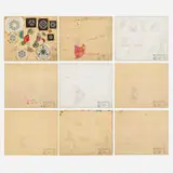 Peter Max, The Fifth Dimension Special: The Magic Garden segment production design workprints, 1970, mixed media on paper, graphite on tracing paper