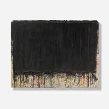 Andrew Dadson, Black Lean Painting, 2013, oil on canvas