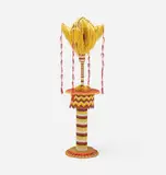 Jim Drain, Auroria, 2004, yarn, cardboard, beads, wood