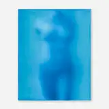 Alison Van Pelt, Untitled (Blue, Green Nude), oil on panel