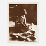 The Potter (Nampeyo)—Hopi by Edward S. Curtis, gelatin silver print, sold Jul 2024