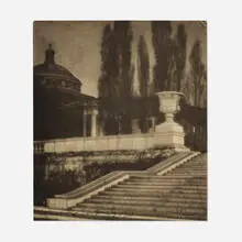 Karl Struss, Columbia University, 1912, vintage platinum print