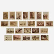 Group of twenty-three works by Kusakabe Kimbei, 1897, vintage hand-colored albumen print, sold Jul 2024