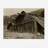 Old Houses Witchepeck by Edward S. Curtis, gelatin silver print, sold Jul 2024