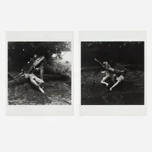 Two works from Old Man's Creek by Hans Breder, 1971, vintage gelatin silver print, sold Jul 2024