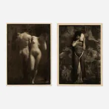 Frank Eugene, Adam and Eve; Rebecca (two works from Camera Work, No. 30), photogravure