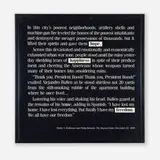 Alfredo Jaar, Hope, Happiness, Freedom, 1990, transparency in light box