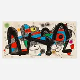 Portugal (from the Escultor portfolio) by Joan Miró, 1974, lithograph in colors on Guarro wove, sold Aug 2025