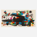 Denmark (from the Escultor portfolio) by Joan Miró, 1974, lithograph in colors on Guarro wove, sold Aug 2025