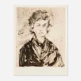 Jim Dine, Nancy Outside in July XVI: Japanese Bistre
