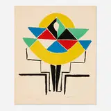 Sonia Delaunay, Danseuse (from the Tableaux vivants series), 1969, lithograph in colors on Arches