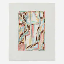 Craig Kauffman, Untitled, 1981, lithograph in colors