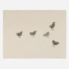 Kiki Smith, Little Chicks, 1998, etching