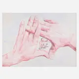 Yue Minjun, Untitled (Smile-ism No. 9), 2006, lithograph in colors