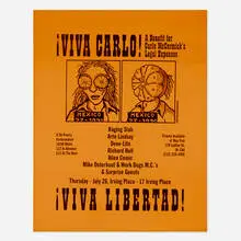 David Wojnarowicz, Untitled (Viva Carlo), 1990, screenprint in colors