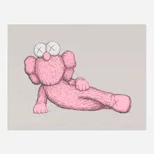 Kaws, Time Off, 2023, screenprint in colors on Stonehenge