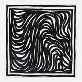 Sol LeWitt, Untitled (Wavy Lines), 1999, printed silk crepe scarf