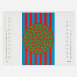 Robert Indiana, Flag (from Banner, Multiples Calendar 1969), 1969, screenprint in colors