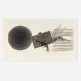 James Rosenquist, Diver's Line (2nd state), 1979, etching and aquatint on Pescia Italia