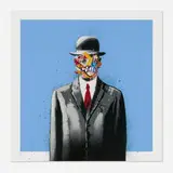 Martin Whatson, Son of a Man (Mini Print) (Blue), 2017, screenprint in colors