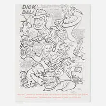 Peter Saul, Jack Hanley exhibition poster, 2023, offset lithograph