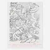 Peter Saul, Jack Hanley exhibition poster, 2023, offset lithograph