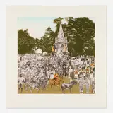 Peter Blake, Regent's Park, The Runaway Donkeys (from the London Suite), 2012, screenprint in colors on Somerset
