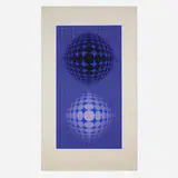 Victor Vasarely, Untitled, screenprint in colors