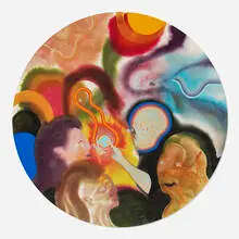 Aaron Johnson, Birth of the Earth, 2020, screenprint in colors