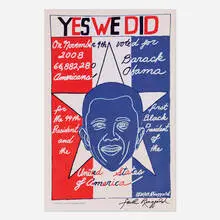 Faith Ringgold, Yes We Did, 2009, offset lithograph in colors