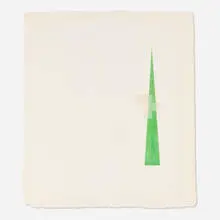 Richard Tuttle, Costume A (from the Costume portfolio), 2002, aquatint in colors with embossing on Larroque Colombe handmade paper