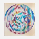 Undersea Rainbow (3-D) by Yaacov Agam, 1986, Agamograph, sold Aug 2025