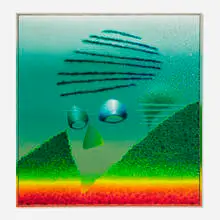 Ed Paschke, Bella Donna, 1979, oil on canvas in artist's frame