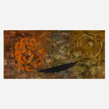 Pat Adams, All, Two, Three, Four, 1987, oil and isobutyl methacrylate on linen