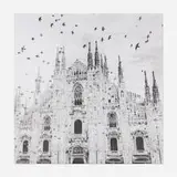 Seb Draws Things, Duomo Di Milano, 2025, graphite on paper in six parts