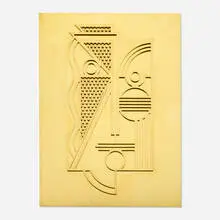 Roy Lichtenstein, Modern Head Relief, 1970, brass