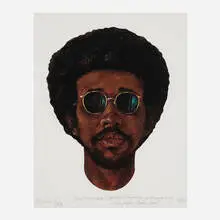 Barkley L. Hendricks, Icon for My Man Superman (Superman never saved any black people - Bobby Seale), 2009, pigment on archival paper