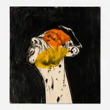Tony Bevan, Head and Neck, 1994, charcoal and acrylic on canvas