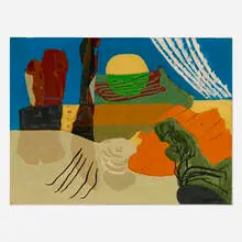 John Ferren, Moonlight - Utah, 1948, casein on canvas