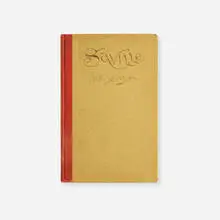 Julia Ditto Young, The Story of Saville, 1897, 1/4 buckram-bound book with gilding, Whatman paper