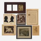 Roycroft, Collection of images and photographs, c. 1905, oak, etching, engraving, vintage photograph, gelatin silver print, mixed media