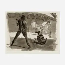 Eric Fischl, Beach, 1987, etching and aquatint on Hahnemühle