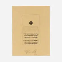 Hamish Fulton, Two Ten Day Walks, France, 1993-95, colored ink stamp on paper