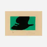 Georges Braque, Untitled (from L'ordre des oiseaux), 1962, aquatint in colors on Richard le Bas paper
